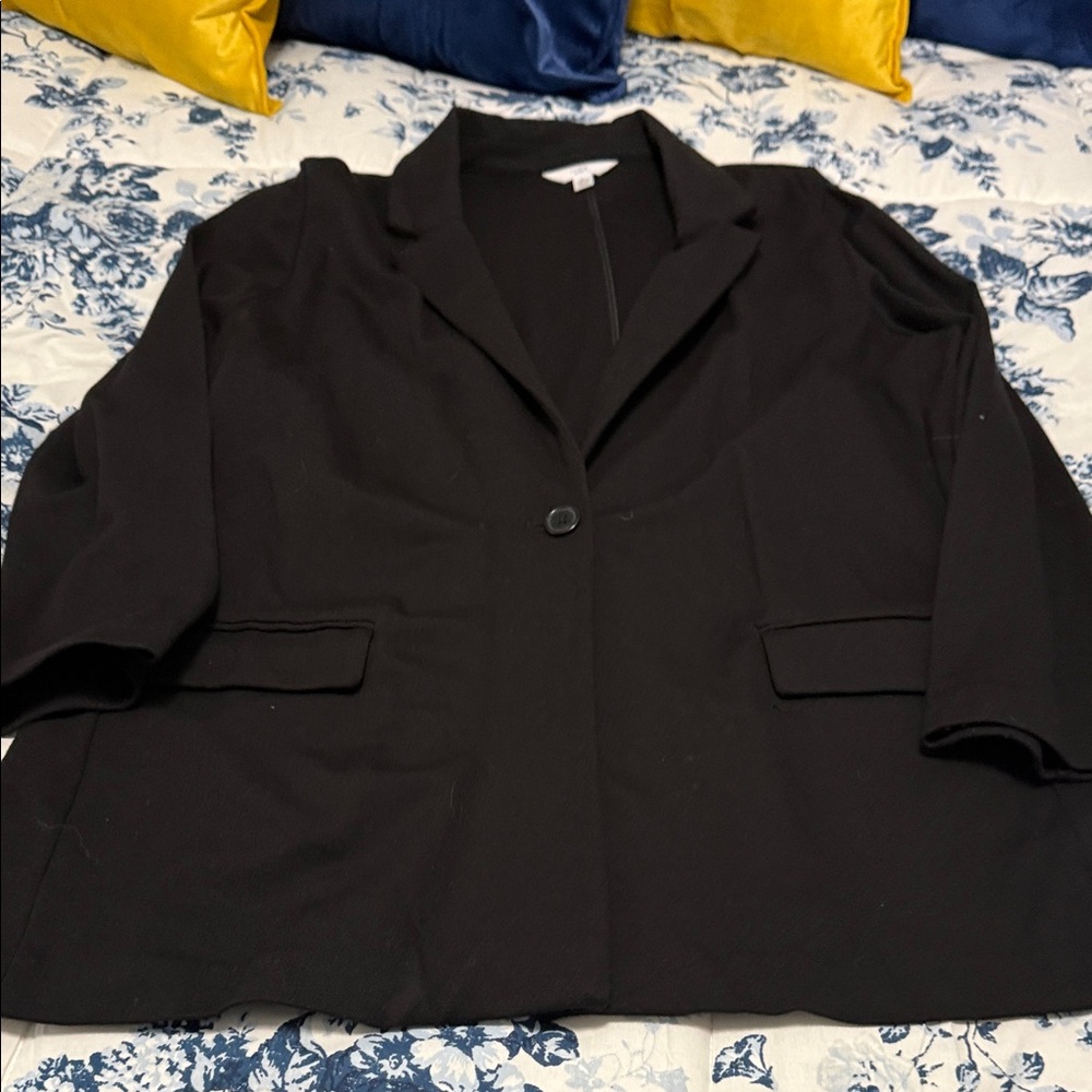 Time and Tru Women's Elegant Black Blazer